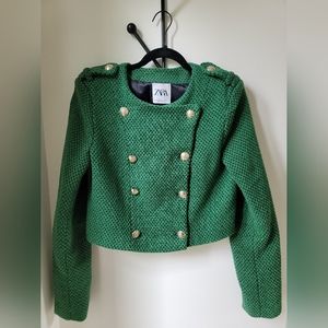 Zara Cropped Blazer Jacket